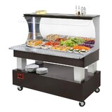 Diamond Buffet - wandsalad bar, gekoeld, 4x gn 1 1-150 (wengé hout) Diamond Buffet - wandsalad bar, gekoeld, 4x gn 1 1-150 (wengé hout)