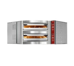 Diamond Elektrische hoekoven, 2karmers, 2x 8 pizza s Ø 350 mm