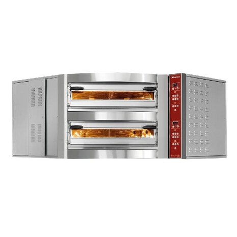 Diamond Elektrische hoekoven, 2 kamers, 2x 8 pizza s Ø 350 mm | CGD/2-DG