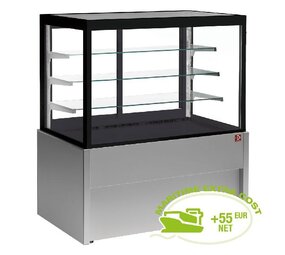 Diamond Panoramische gekoelde uitstaltoonbank, geventileerd, 4 niveaus, zonder reserve - grijs Diamond Panoramische gekoelde uitstaltoonbank, geventileerd, 4 niveaus, zonder reserve - grijs