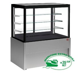 Diamond Panoramische gekoelde uitstaltoonbank, geventileerd, 4 niveaus, zonder reserve - grijs Diamond Panoramische gekoelde uitstaltoonbank, geventileerd, 4 niveaus, zonder reserve - grijs