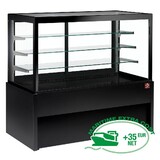 Diamond Panoramische gekoelde uitstaltoonbank, geventileerd, 4 niveaus, zonder reserve - zwart Diamond Panoramische gekoelde uitstaltoonbank, geventileerd, 4 niveaus, zonder reserve - zwart