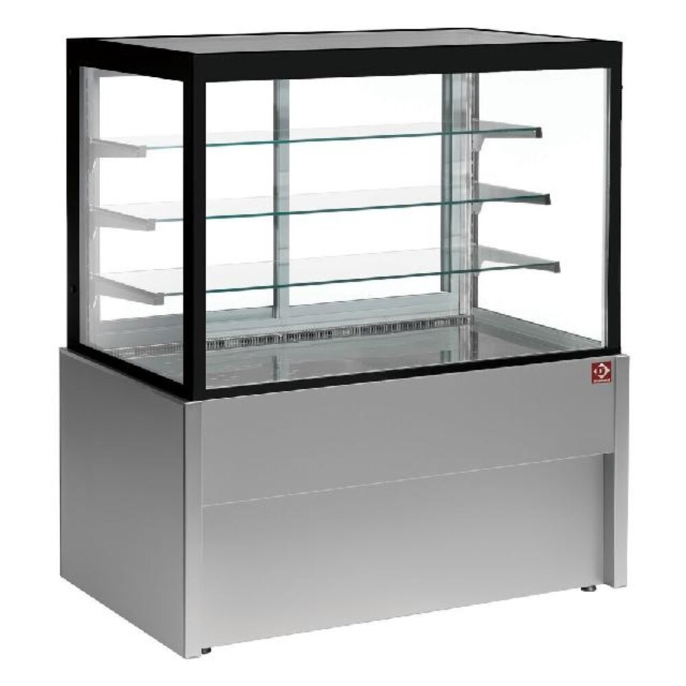 Diamond Panoramische uitstaltoonbank, verwarmd, 4 niveaus, zonder reserve - grijs | CB12HT-G5-P Diamond Panoramische uitstaltoonbank, verwarmd, 4 niveaus, zonder reserve - grijs | CB12HT-G5-P