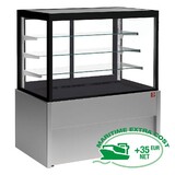 Diamond Panoramische gekoelde uitstaltoonbank, geventileerd, 4 niveaus, zonder reserve - grijs Diamond Panoramische gekoelde uitstaltoonbank, geventileerd, 4 niveaus, zonder reserve - grijs