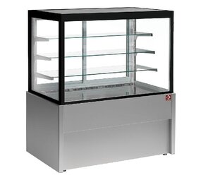 Diamond Panoramische uitstaltoonbank, verwarmd, 4 niveaus, zonder reserve - grijs Diamond Panoramische uitstaltoonbank, verwarmd, 4 niveaus, zonder reserve - grijs