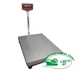 Diamond Roestvrij stalen elektronische weegschaal met kolom, 300kg x 20g Diamond Roestvrij stalen elektronische weegschaal met kolom, 300kg x 20g