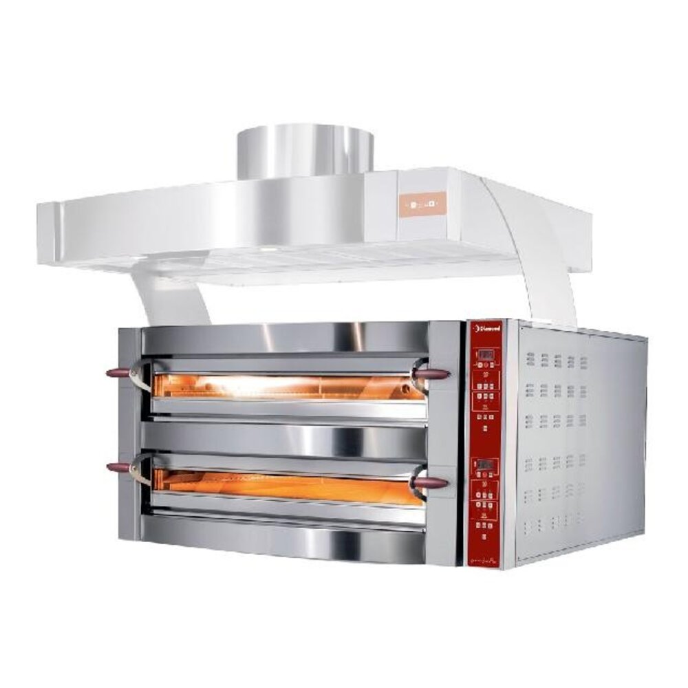 Diamond Elektrische oven, 2 kamers, 2x 6 pizza s Ø 350 mm | GDX12/35-DP--230/3- Diamond Elektrische oven, 2 kamers, 2x 6 pizza s Ø 350 mm | GDX12/35-DP--230/3-