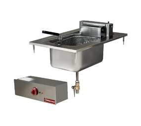 Diamond Elektrische friteuse 1 kuip van 10 liters, inbouw
