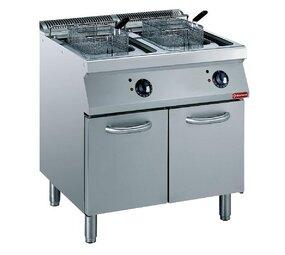 Diamond Elektrische friteuse kuip in y 2x 15 liter, buitenkant elementen op kast Diamond Elektrische friteuse kuip in y 2x 15 liter, buitenkant elementen op kast