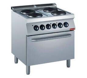 Diamond Elektrisch fornuis 4 platen met elektrische oven Diamond Elektrisch fornuis 4 platen met elektrische oven