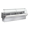 Diamond Gekoelde vitrinetoonbank gebogen ruit, geventileerd, met reserve - grijs wit | ML20/E8-VV/R2 Diamond Gekoelde vitrinetoonbank gebogen ruit, geventileerd, met reserve - grijs wit | ML20/E8-VV/R2
