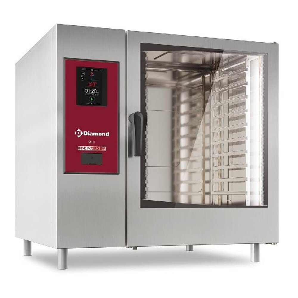 Diamond Elektrische oven  touch  met boiler, stoom en convectie 10xgn2 1+ cleaning | SDET/XC-12-230V/3-