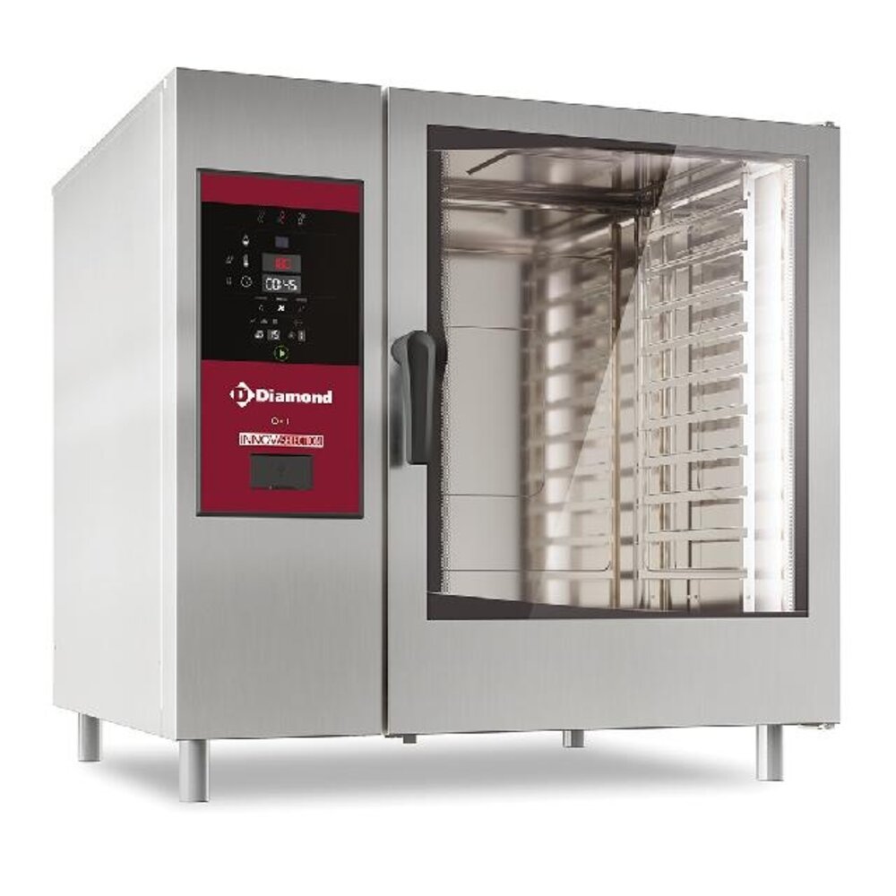 Diamond Electrische oven boiler stoom en convectie 10x gn2 1 + cleaning | SBES/XC-12-230V/3-