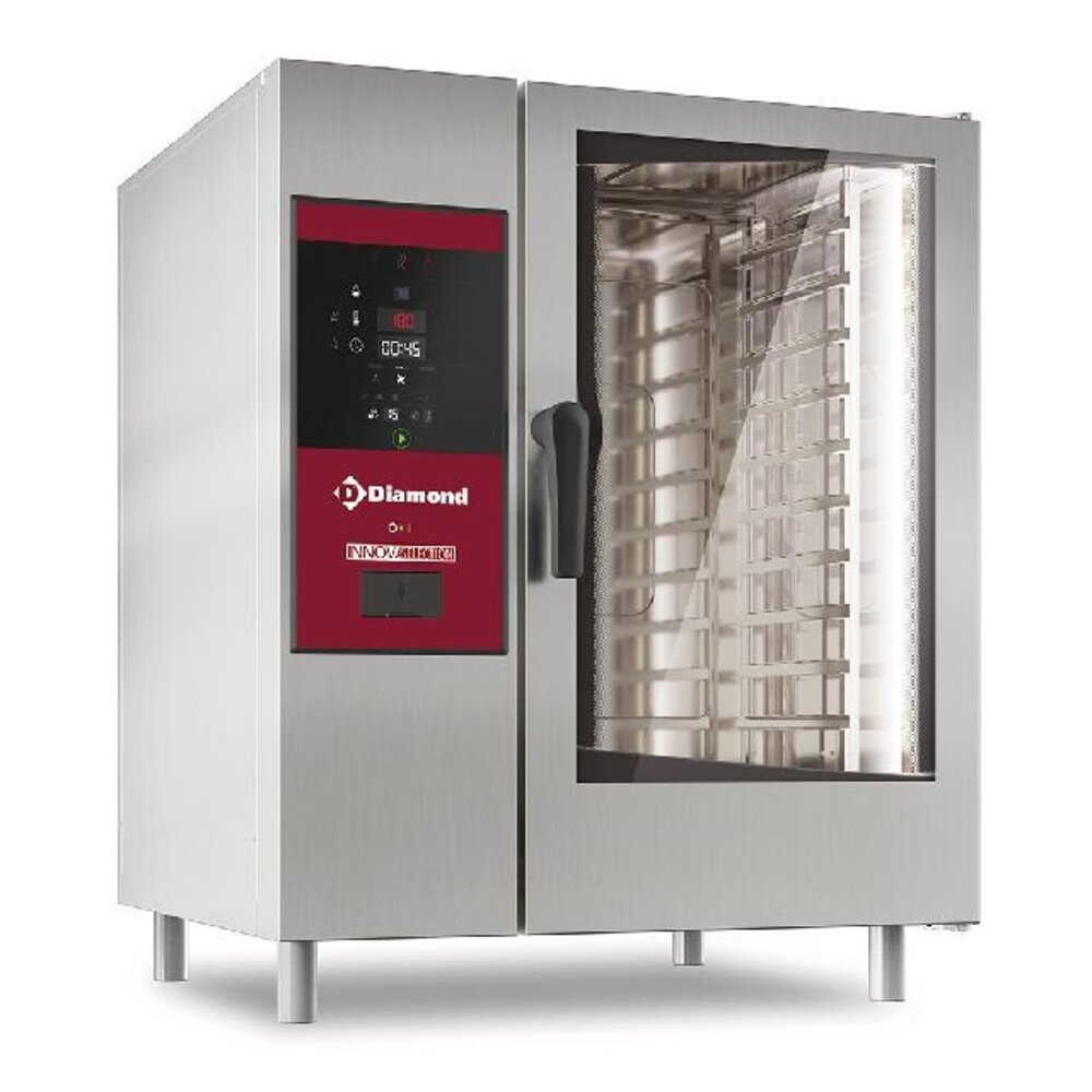 Diamond Electrische oven boiler stoom en convectie 10x gn 1 1+ cleaning | SBES/XC-10-230V/3-