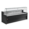 Diamond Gekoelde vitrinetoonbank met rechte ruit 90°, met reserve - zwart | RO30/B5-R2 Diamond Gekoelde vitrinetoonbank met rechte ruit 90°, met reserve - zwart | RO30/B5-R2