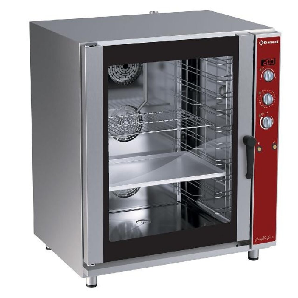 Diamond Elektrische conventie oven 10x en (gn) met automatische bevochtiger | PFE-102/S Diamond Elektrische conventie oven 10x en (gn) met automatische bevochtiger | PFE-102/S