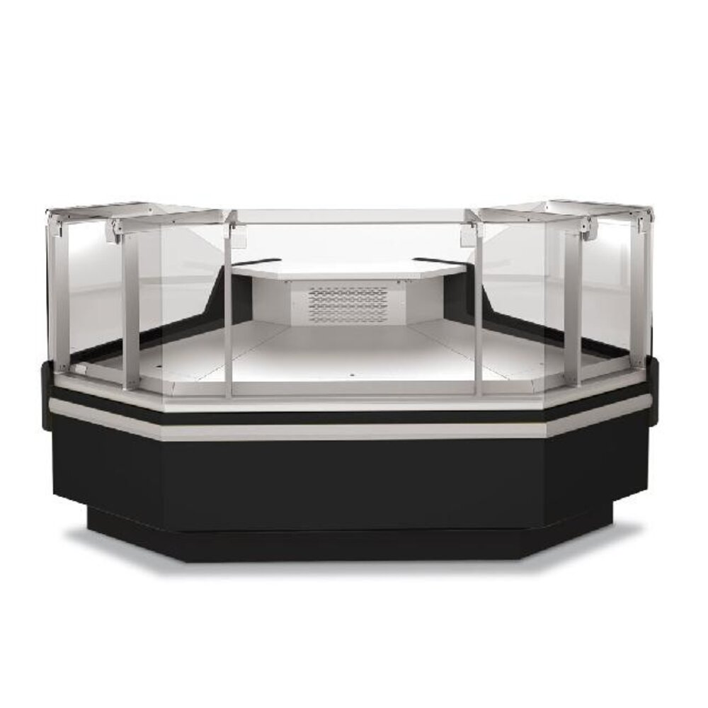 Diamond Geventileerde toonbank, met opbergruimte - zwart | ORL/C93-AV-B5 Diamond Geventileerde toonbank, met opbergruimte - zwart | ORL/C93-AV-B5