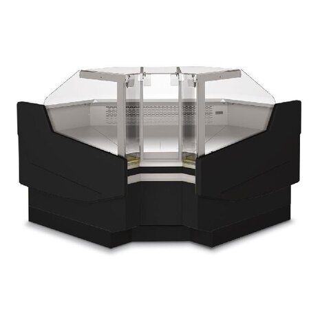 Diamond Geventileerde toonbank, met opbergruimte - zwart | ORL/A93-AV-B5 Diamond Geventileerde toonbank, met opbergruimte - zwart | ORL/A93-AV-B5