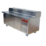 Diamond Koeltafel, geventileerd, 3 deuren en 600x400, gekoelde opzetstructuur gn 10x gn 1 3