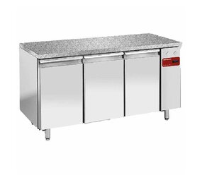 Diamond Diepvriestafel, gevent., 3 deuren en 600x400 - top in graniet (zonder groep) Diamond Diepvriestafel, gevent., 3 deuren en 600x400 - top in graniet (zonder groep)