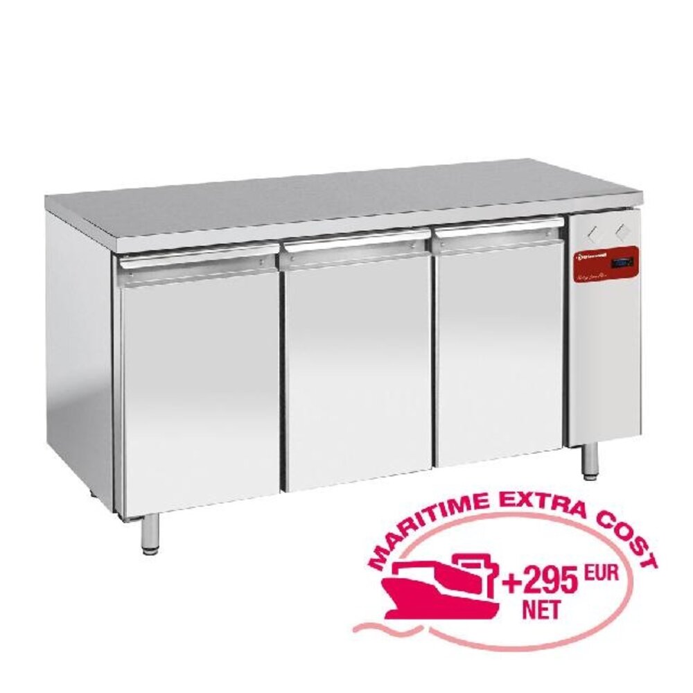 Diamond Diepvriestafel, geventileerd-statisch, 3 deuren en 600x400, (zonder groep) | TPS3B/H Diamond Diepvriestafel, geventileerd-statisch, 3 deuren en 600x400, (zonder groep) | TPS3B/H