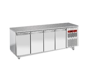 Diamond Koeltafel, geventileerd, 4 deuren en 600x400 - top in graniet Diamond Koeltafel, geventileerd, 4 deuren en 600x400 - top in graniet