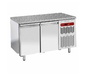 Diamond Diepvriestafel, geventileerd, 2 deuren en 600x400 - top in graniet Diamond Diepvriestafel, geventileerd, 2 deuren en 600x400 - top in graniet