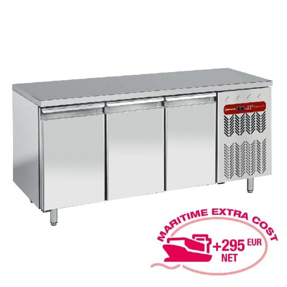 Diamond Geventileerde koeltafel, 3 deuren gn 1 1, groep aan linkse kant | TG3N/HGX-R2 Diamond Geventileerde koeltafel, 3 deuren gn 1 1, groep aan linkse kant | TG3N/HGX-R2