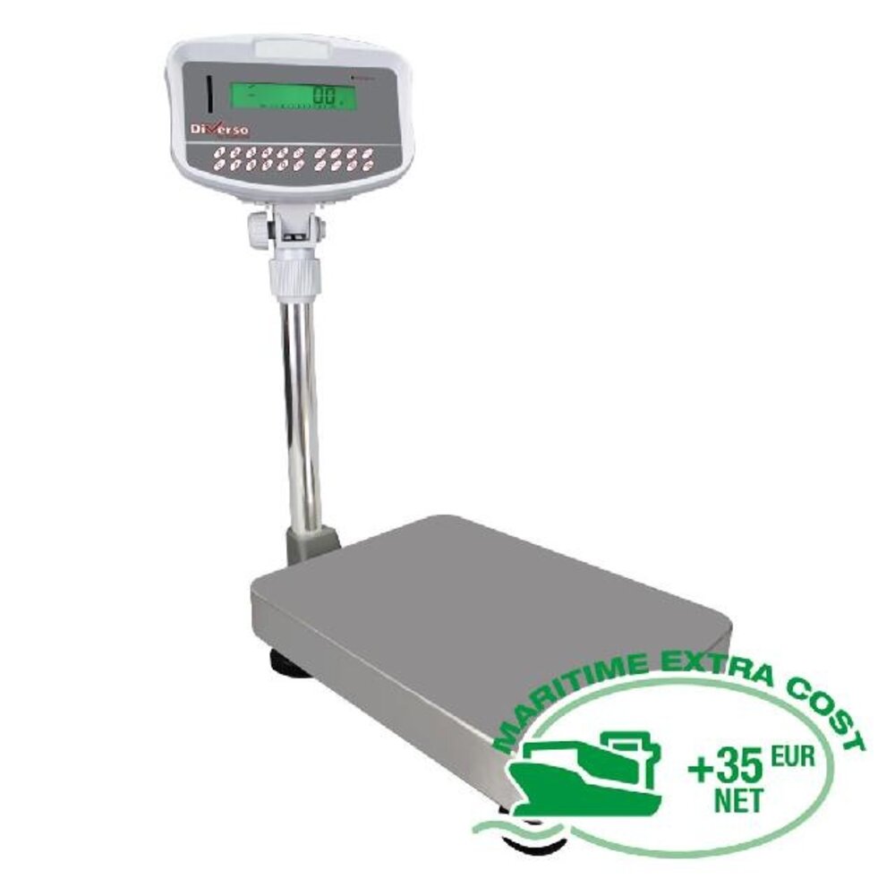 Diamond Roestvrij stalen elektronische weegschaal met kolom, 32kg x 1g | WR-32X1-B Diamond Roestvrij stalen elektronische weegschaal met kolom, 32kg x 1g | WR-32X1-B