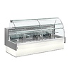 Diamond Gekoelde vitrinetoonbank, statisch, ladensysteem, zonder reserve - grijs wit | VE22/E8-R2 Diamond Gekoelde vitrinetoonbank, statisch, ladensysteem, zonder reserve - grijs wit | VE22/E8-R2