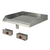 Diamond Elektrische braadplaat met verchroomde vlakke plaat , inbouw