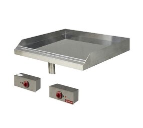 Diamond Elektrische braadplaat met verchroomde vlakke plaat , inbouw