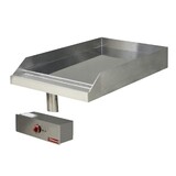 Diamond Elektrische braadplaat met verchroomde vlakke plaat , inbouw