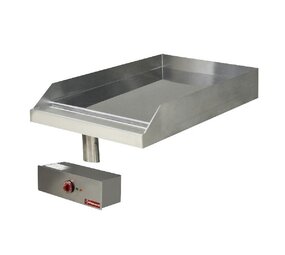 Diamond Elektrische braadplaat met verchroomde vlakke plaat , inbouw