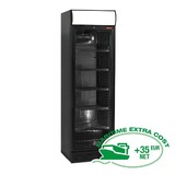 Diamond Geventileerde positieve t° vitrine 380 lit., zwart, met lichtbak Diamond Geventileerde positieve t° vitrine 380 lit., zwart, met lichtbak