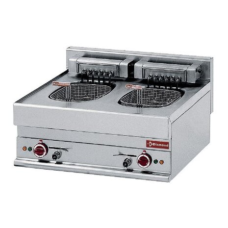 Diamond Elektrische friteuse 2 kuipen van 10 liters - top- alpha 650 | E65/F20-7T-230V/3- Diamond Elektrische friteuse 2 kuipen van 10 liters - top- alpha 650 | E65/F20-7T-230V/3-