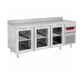 Diamond Wand- koeltafel geventileerd, 3 glazen deuren gn 1 1, 405 liter Diamond Wand- koeltafel geventileerd, 3 glazen deuren gn 1 1, 405 liter