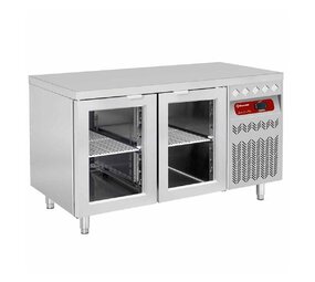 Diamond Koeltafel geventileerd, 2 glazen deuren gn 1 1, 260 lit. Diamond Koeltafel geventileerd, 2 glazen deuren gn 1 1, 260 lit.