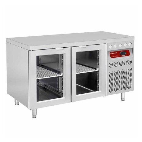 Diamond Koeltafel geventileerd, 2 glazen deuren gn 1 1, 260 lit. | DT131/P9-VD Diamond Koeltafel geventileerd, 2 glazen deuren gn 1 1, 260 lit. | DT131/P9-VD