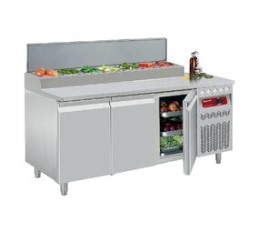 Diamond Koeltafel geventileerd, 3 deuren gn 1 1, 405 lit.& gekoelde structuur Diamond Koeltafel geventileerd, 3 deuren gn 1 1, 405 lit.& gekoelde structuur