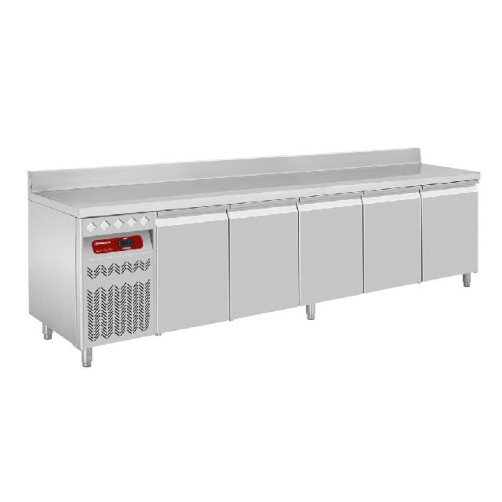 Diamond Geventileerde koeltafel  muraal , 5 deuren gn 1 1, 700 lit. groep aan linkerkant | DT274/P9AGX Diamond Geventileerde koeltafel  muraal , 5 deuren gn 1 1, 700 lit. groep aan linkerkant | DT274/P9AGX