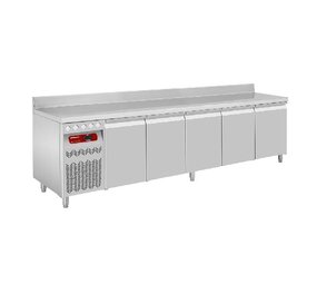 Diamond Geventileerde koeltafel  muraal , 5 deuren gn 1 1, 700 lit. groep aan linkerkant Diamond Geventileerde koeltafel  muraal , 5 deuren gn 1 1, 700 lit. groep aan linkerkant