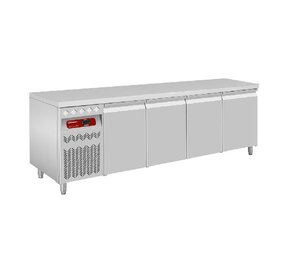 Diamond Geventileerde koeltafel, 4 deuren gn 1 1, 550 lit. groep aan linkerkant