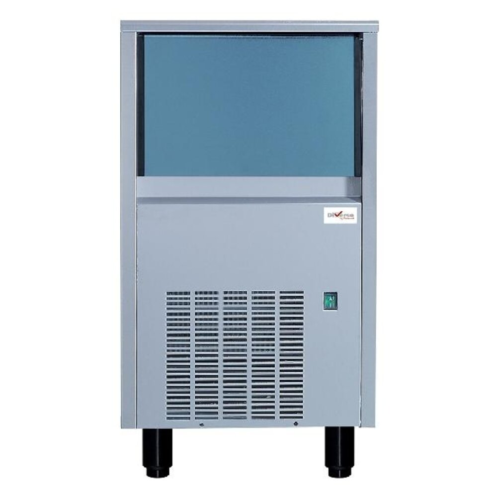Diamond Volle ijsblokjesmachine (22 gr) 41kg 24h met reserve 15 kg roestvrij staal | WR-SP41-A/R2X
