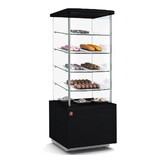 Diamond Neutrale kast met hoge vitrine - zwart