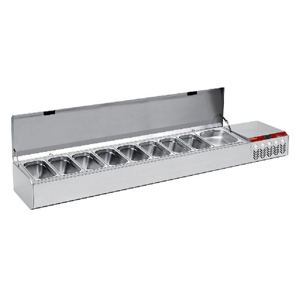 Diamond Gekoelde structuur gn 8x1 3, 1x1 2, met deksel | SY219G/CP9 Diamond Gekoelde structuur gn 8x1 3, 1x1 2, met deksel | SY219G/CP9