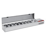 Diamond Gekoelde structuur gn 8x1 3, 1x1 2, met deksel Diamond Gekoelde structuur gn 8x1 3, 1x1 2, met deksel