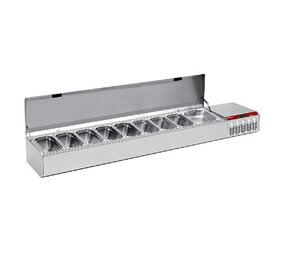 Diamond Gekoelde structuur gn 8x1 3, 1x1 2, met deksel Diamond Gekoelde structuur gn 8x1 3, 1x1 2, met deksel