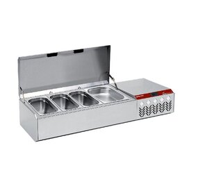 Diamond Gekoelde structuur gn 3x1 3, 1x1 2, met deksel Diamond Gekoelde structuur gn 3x1 3, 1x1 2, met deksel