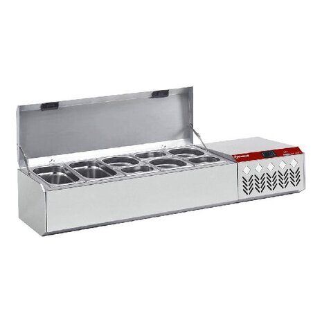 Diamond Gekoelde structuur gn 2x 1 4, 3x 1 6, 3x 1 9, met deksel | SX132G/CP9